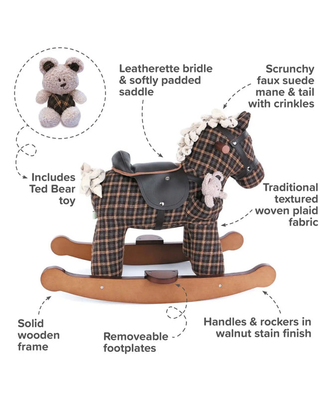Little Bird Told Me Rufus & Ted Rocking Horse l Baby City UK Retailer