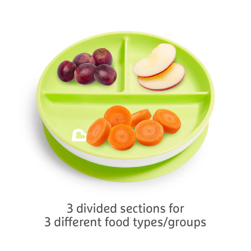 Munchkin Suction Plate Blue 2Pk at Vendor Baby City