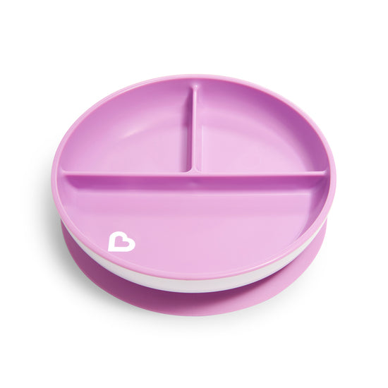 Munchkin Suction Plate Pink 2Pk at The Baby City Store