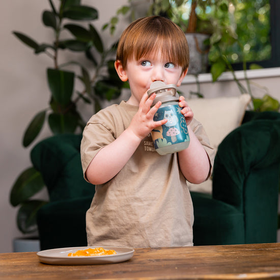 Vital Baby Hydrate Sippy Straw Glow in the Dark Woodland Glow 350ml at The Baby City Store