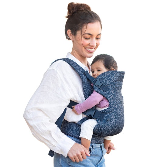 Baby City's Infantino Flip 4-in-1 Convertible Baby Carrier Navy Floral