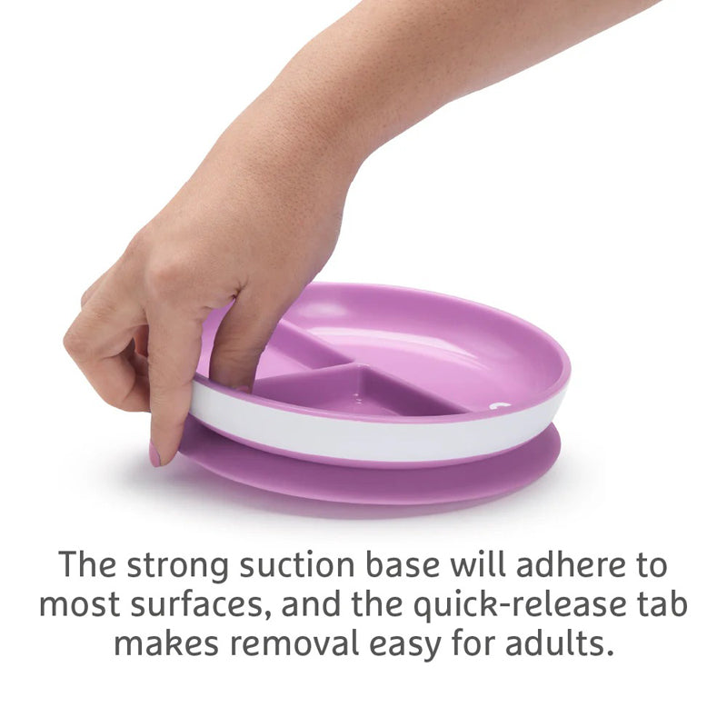 Baby City's Munchkin Suction Plate Pink 2Pk