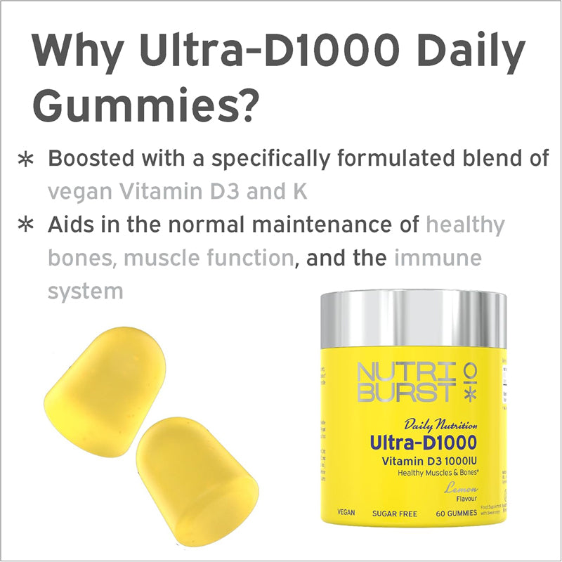 Nutriburst Ultra D3 1000 IU 60s at The Baby City Store