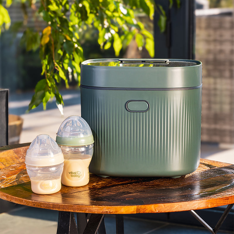 Vital Baby Nurture Advanced Pro UV Steriliser & Dryer Olive Green l Available at Baby City