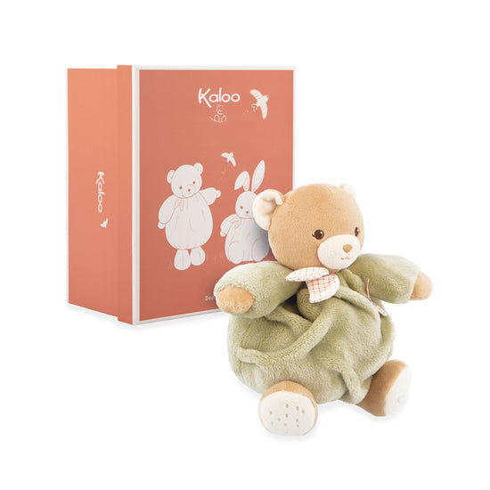 Kaloo Intemporel Chubby Bear Green 17cm at Vendor Baby City