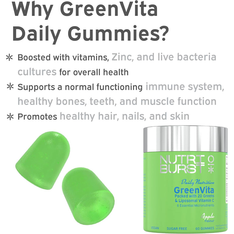 Nutriburst Greenvita 60s l Available at Baby City