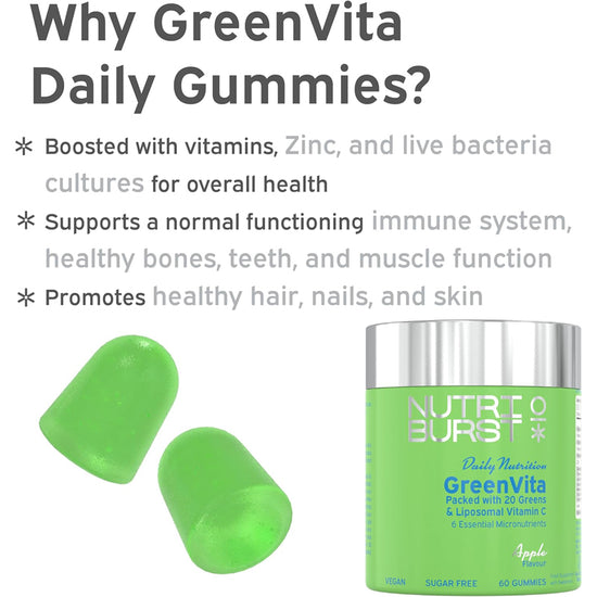 Nutriburst Greenvita 60s l Available at Baby City