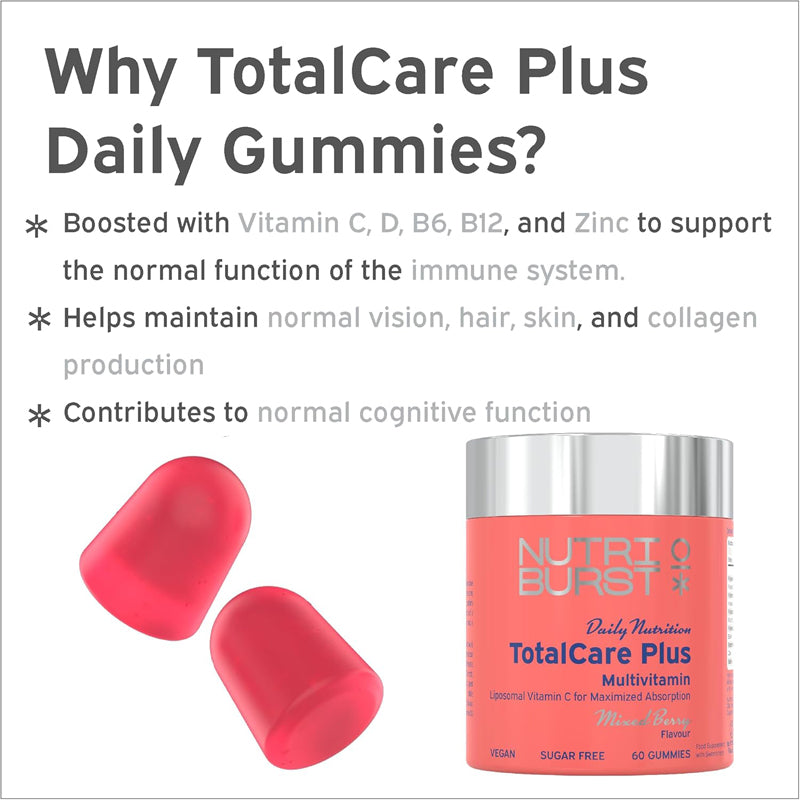Nutriburst Totalcare Plus 60s l Available at Baby City