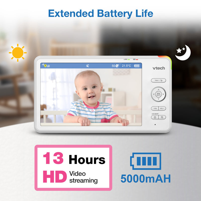 VTech 7" Over-the-Cot Smart High Definition Video Monitor at Vendor Baby City