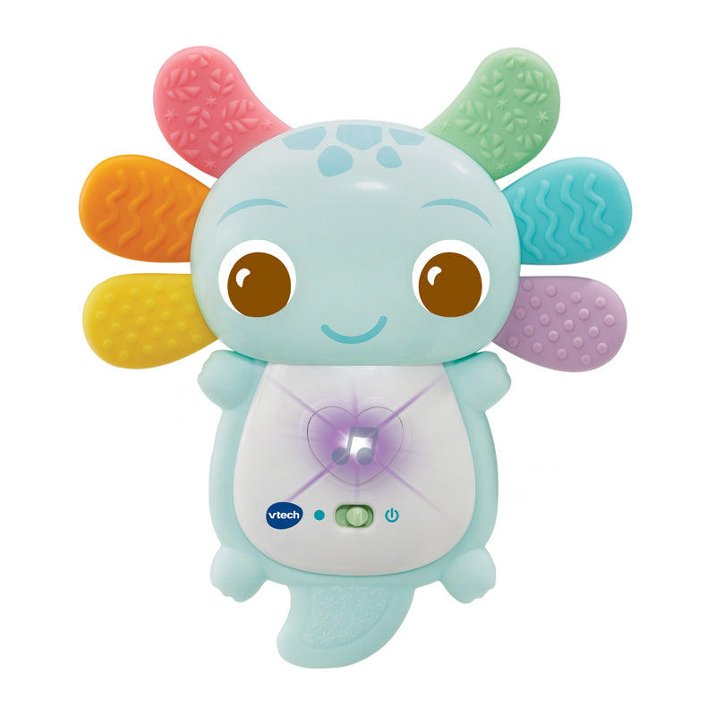 VTech Rainbow Colours Musical Axolotl Teether Blue at Baby City