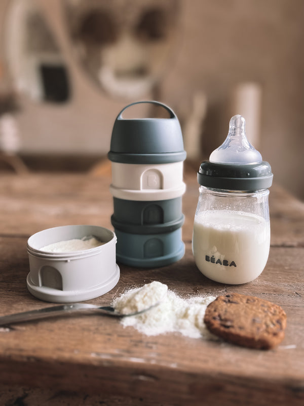 Béaba Snack Storage Stacked Formula Milk Container Blue