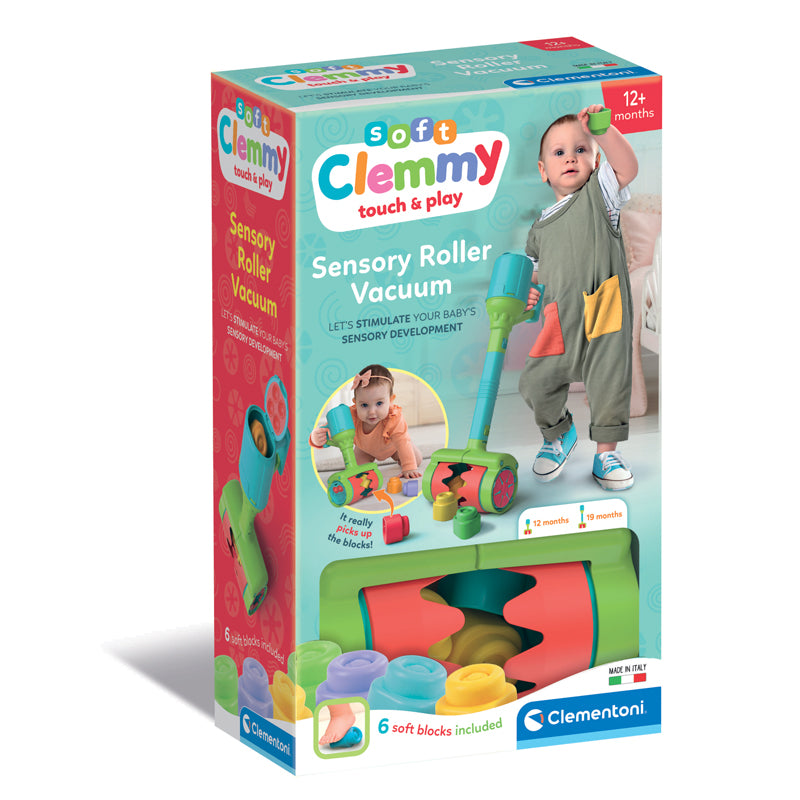 Clementoni Soft Clemmy Sensory Soft Block Roller Vacuum at Baby City's Shop