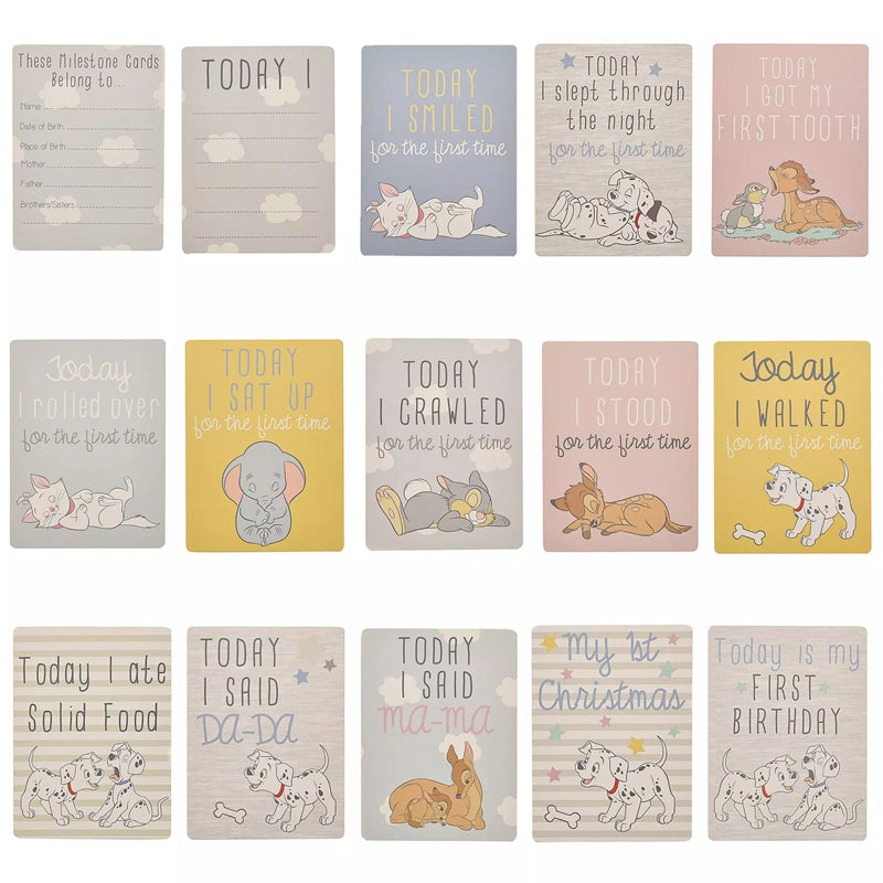 Disney Magical Beginnings Baby 30 Milestone Cards l Baby City UK Stockist