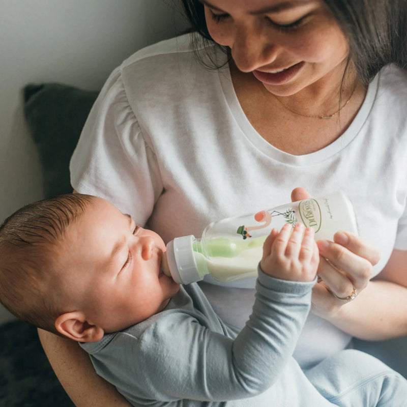 Dr Brown's Options+ Narrow Glass Flamingo 250ml l Baby City UK Stockist