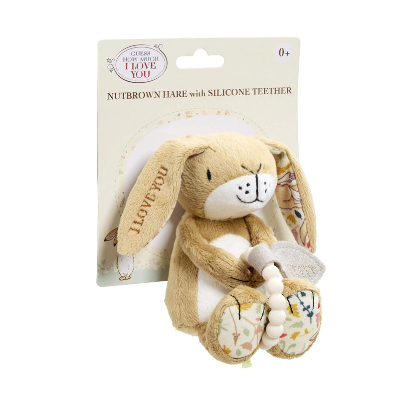 Guess How Much I Love You Little Nutbrown With Silicone Teether l Baby City UK Stockist
