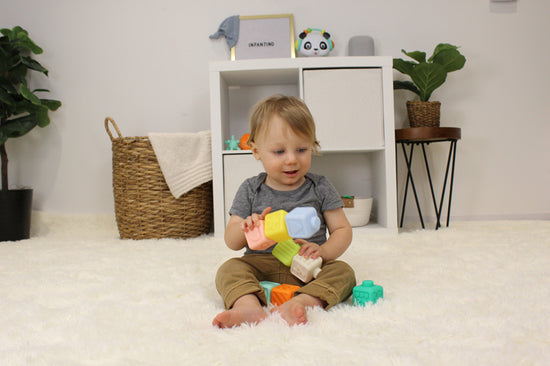 Infantino Super SOFT Pluggable Cubes l Baby City UK Stockist