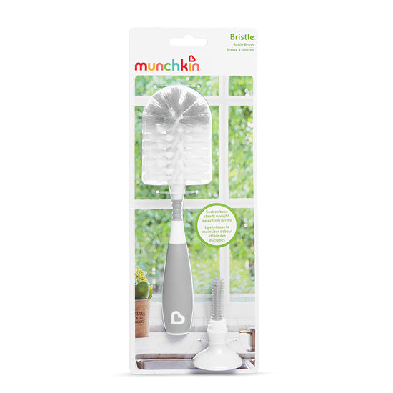 Munchkin Bristle Bottle Brush Grey at Baby City
