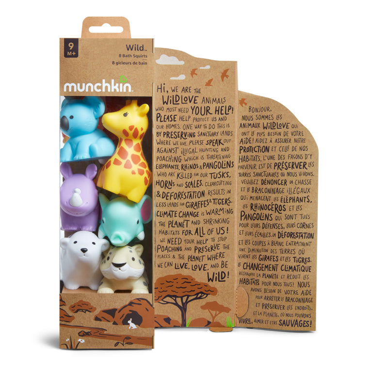Munchkin Wildlove 8pk Squirts l Baby City UK Retailer