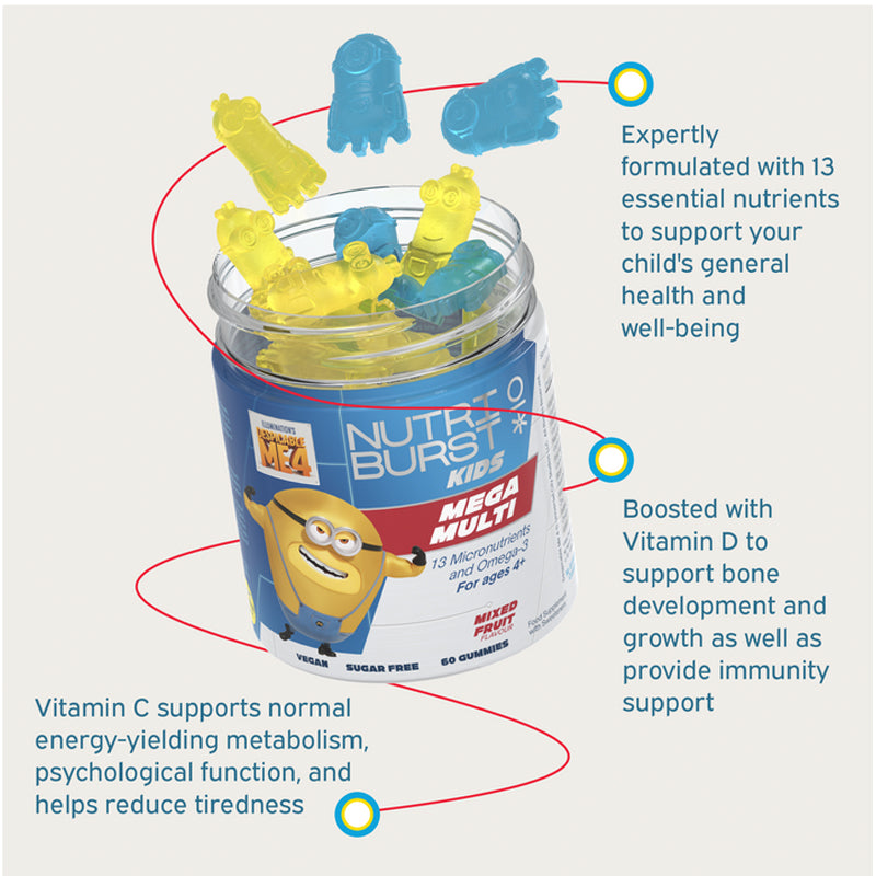 Nutriburst Minions Mega Multi 60s l Baby City UK Stockist