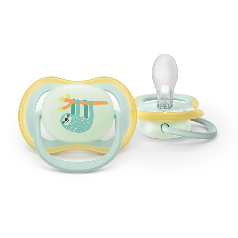 Philips Avent Pacifier Ultra Air Nighttime Boy 0-6 months 2Pk l Baby City UK Stockist