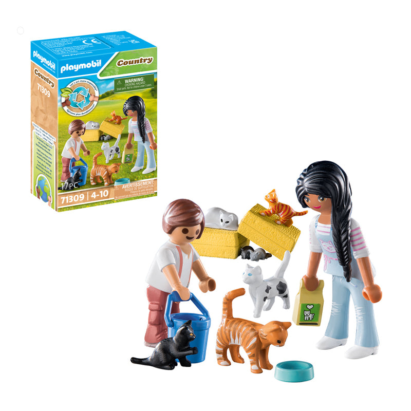 Playmobil Country Cat Family at Baby City