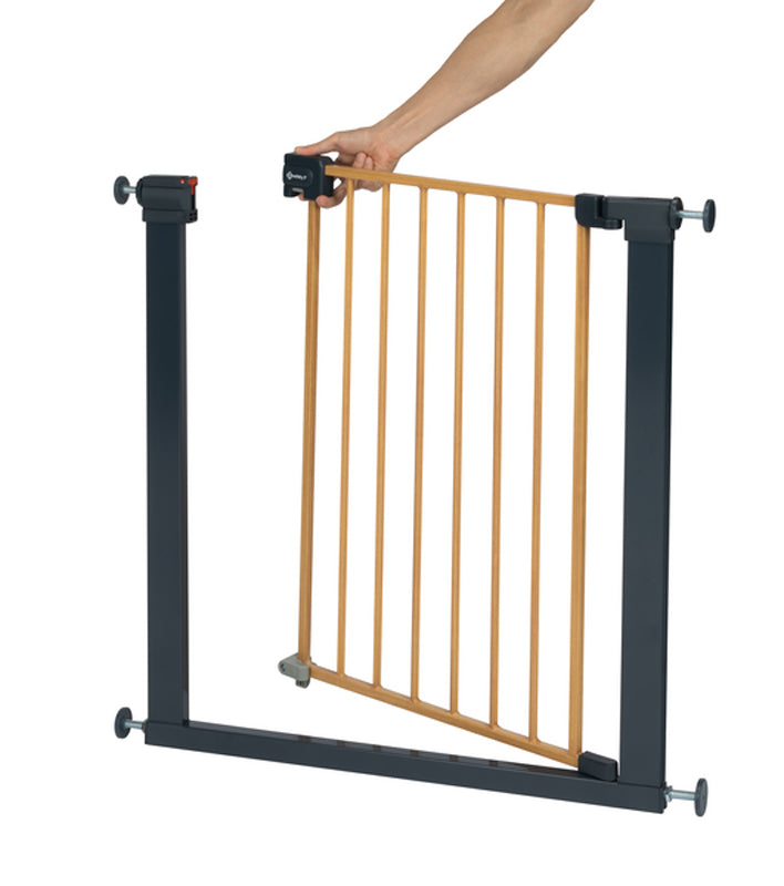 Safety 1st Easy Close Metal Wood Effect l Baby City UK Stockist