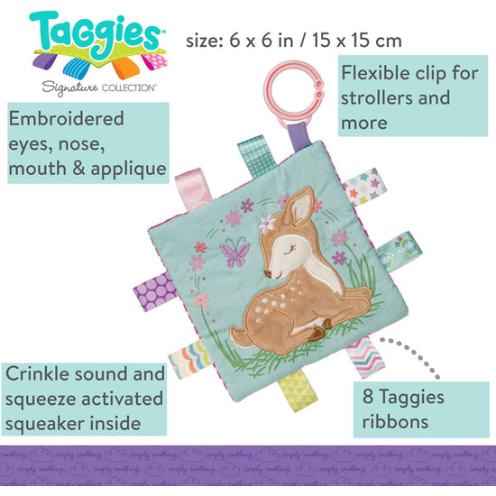 Taggies Flora Fawn Crinkle Me l Baby City UK Stockist