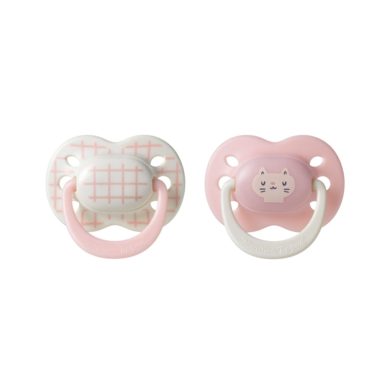 Tommee Tippee Ultimate Fit Soother Girl 0-6m 2Pk l Baby City UK Stockist