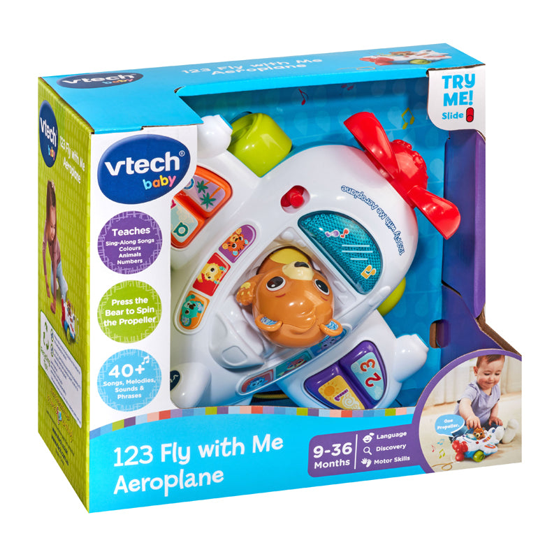 VTech 123 Fly with Me Aeroplane l Baby City UK Stockist