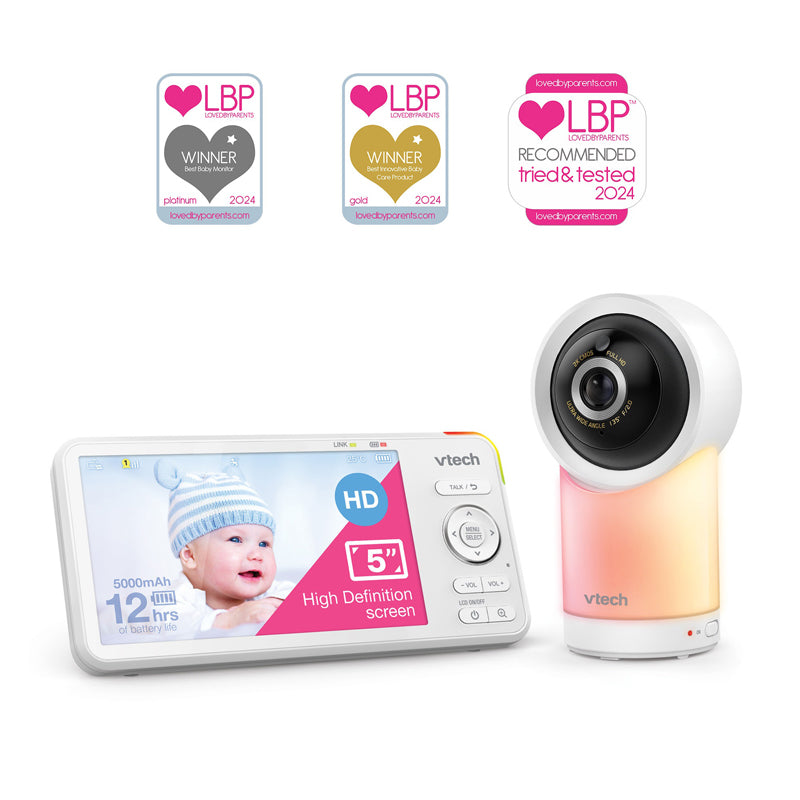 VTech 5" Smart Wi-Fi 1080p Pan & Tilt Video Monitor at Baby City's Shop