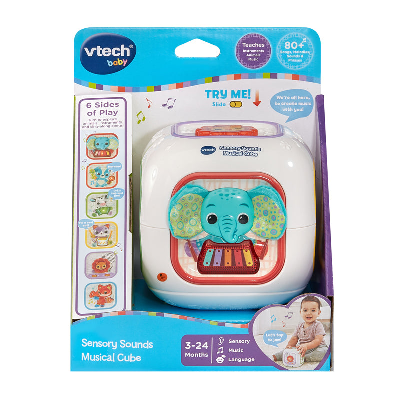 VTech Sensory Sounds Musical Cube l Baby City UK Stockist