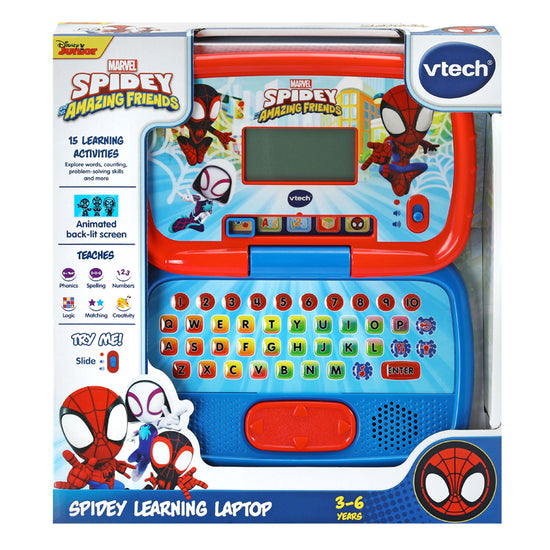 VTech Spidey and His Amazing Friends: Spidey Learning Laptop l Baby City UK Stockist