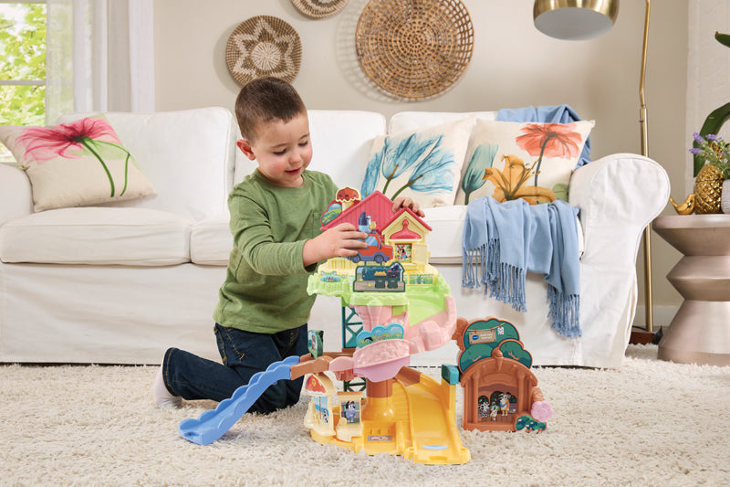 VTech Toot-Toot Drivers® Bluey Road Trip Play Set l Baby City UK Stockist