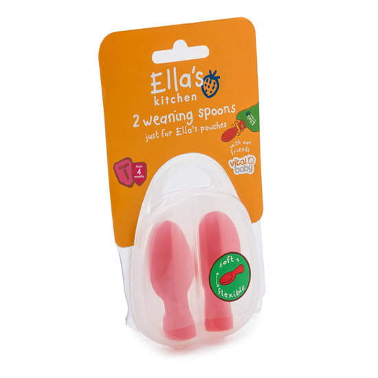 Vital Baby Ella's Kitchen Weaning Spoon Tips 2Pk l Baby City UK Stockist