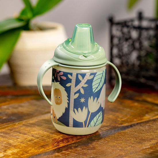 Vital Baby Hydrate Easy Sipper Glow In the Dark Jungle 350ml l Baby City UK Stockist