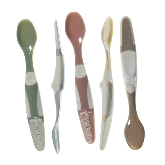 Vital Baby Nourish Start Weaning Spoons 5Pk l Baby City UK Stockist