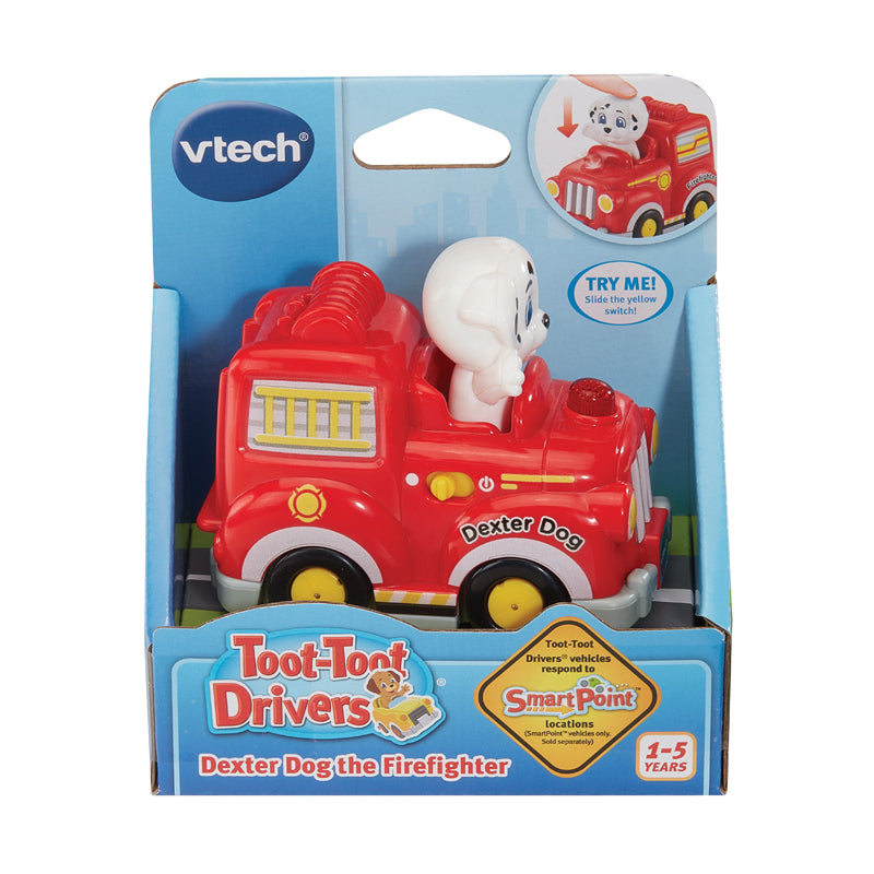 Vtech Toot-Toot Drivers® Dexter Dog the Firefighter l Baby City UK Stockist