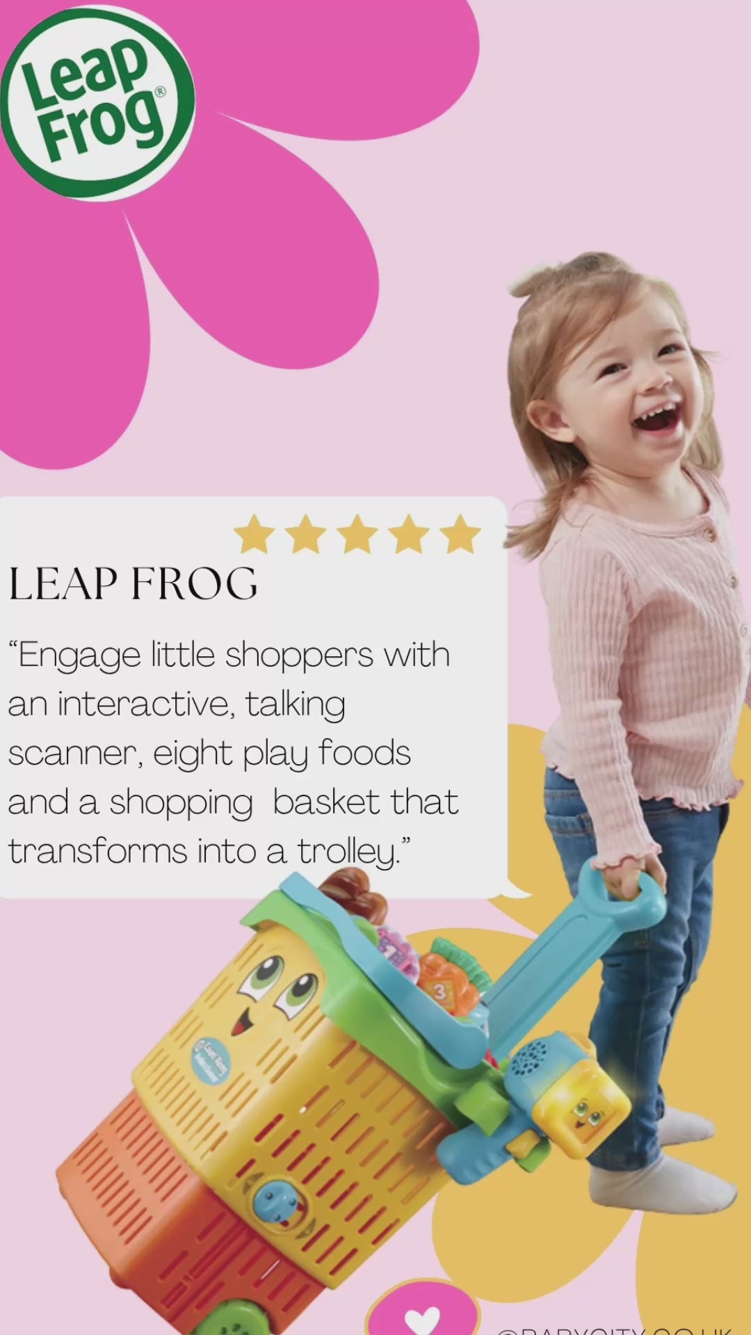 Load and play video in Gallery viewer, Leap Frog Count Along Basket &amp;amp; Scanner
