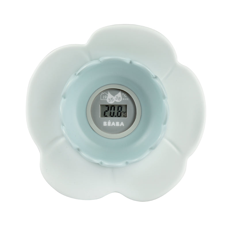 Béaba Lotus Multi-Functional Digital Thermometer Blue at Baby City
