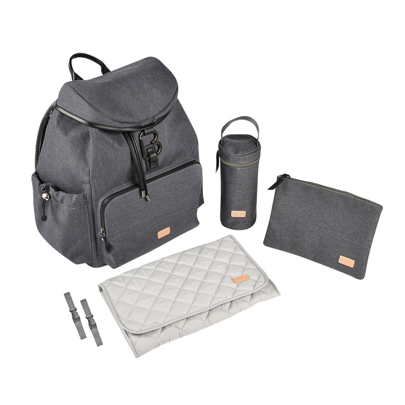 Béaba Vancouver Backpack Changing Bag Dark Grey at Baby City