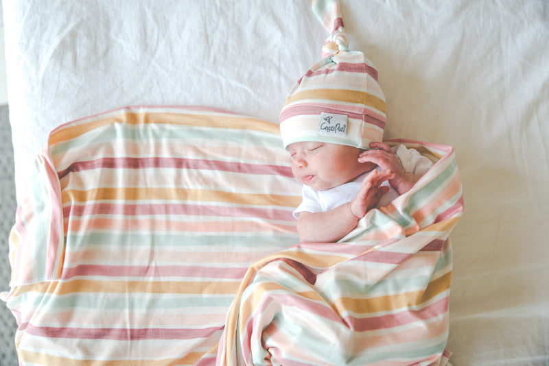 Copper Pearl Knitted Swaddle Blanket Enchanted at Baby City's Shop