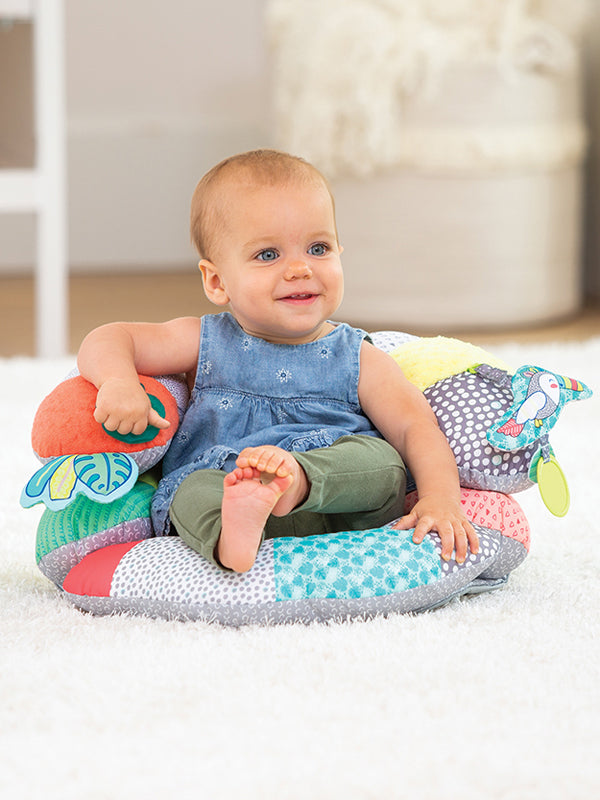 Infantino Prop-A-Pillar Tummy Time & Seated Support Pastel at Vendor Baby City