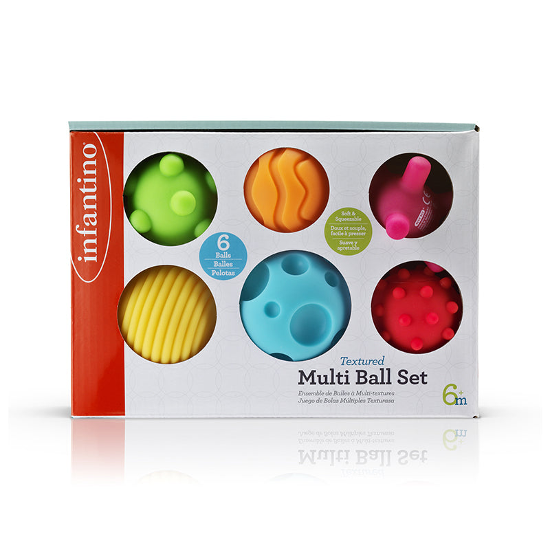 Infantino Sensory Textured Multi Ball Set l Baby City UK Retailer