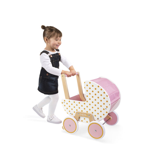 Janod Candy Chic Doll's Pram at Baby City's Shop