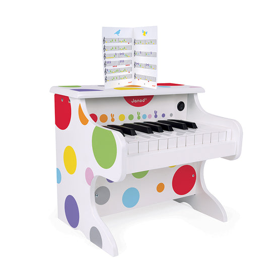 Janod Confetti My First Electronic Piano l Baby City UK Retailer