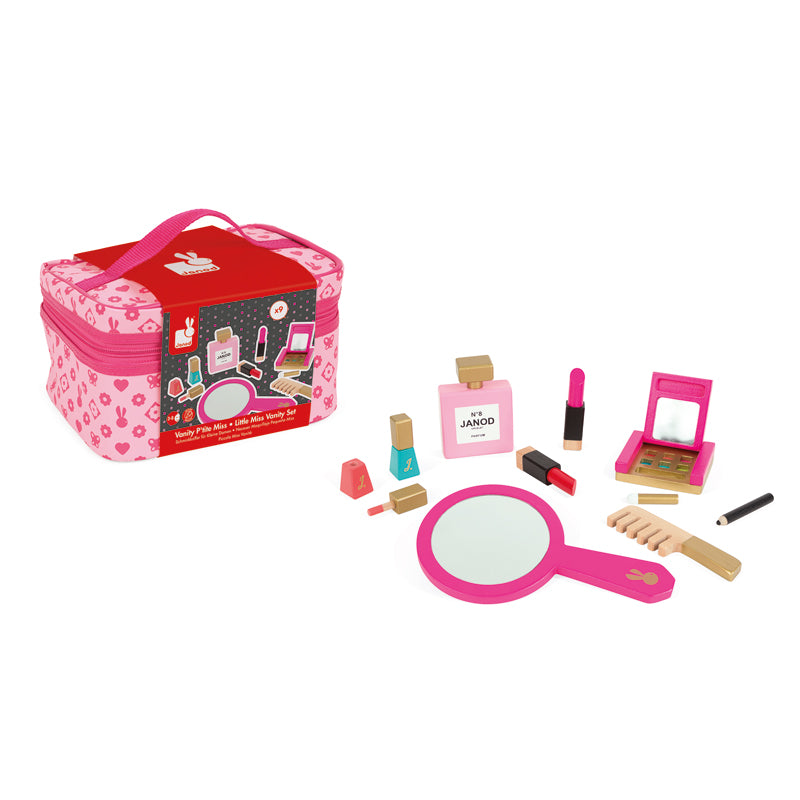 Janod Little Miss Vanity Case 10pc at Baby City's Shop