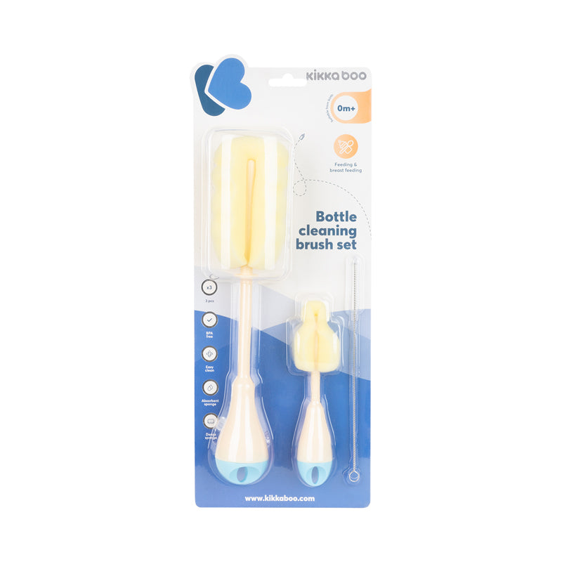 Kikka Boo Bottle Brush Set Blue 3Pk at Baby City's Shop