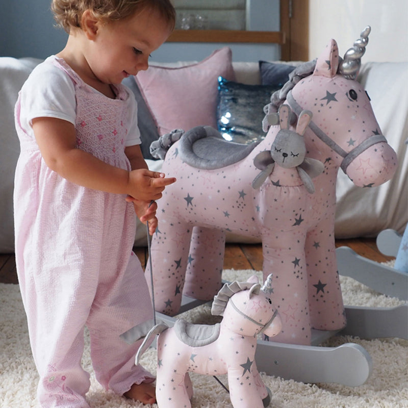 Little Bird Told Me Celeste Unicorn Pull Along at Baby City's Shop