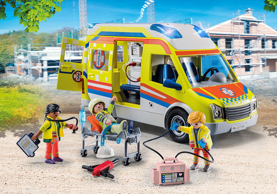 Load image into Gallery viewer, Playmobil Ambulance with Lights and Sound l Baby City UK Stockist

