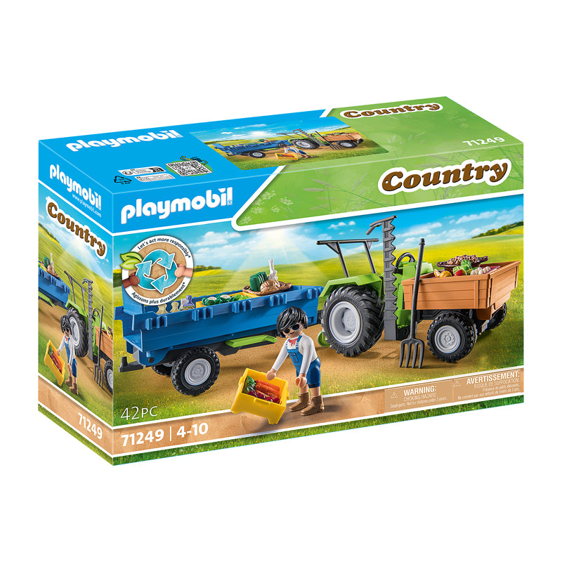 Playmobil Country Tractor with Harvesting Trailer l Available at Baby City